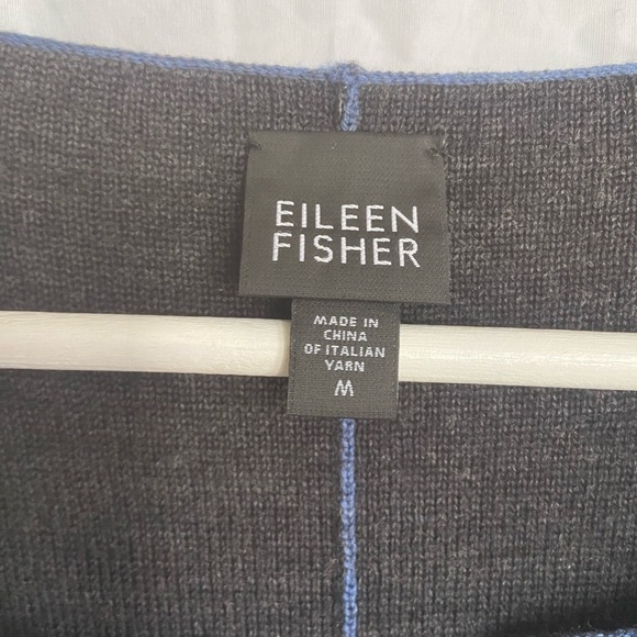 Eileen Fisher wool sweater/ jacket Size Medium - Picture 2 of 12